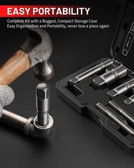 Heavy Duty Pipe Extractor Set &ndash; 9-Piece Steel Tool for Removing Damaged Pipes &