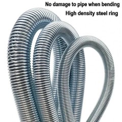5pcs &asymp;21cm Spring Bending Tube Pipe Bender 1/4&Prime; 5/16&Prime; 3/8&Prime; 1/2&Prime; 5/8&Prime; Silver Set