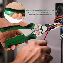 8-in-1 Wire Stripper with Voltage Tester, Multifunctional Electric Wire Strippin