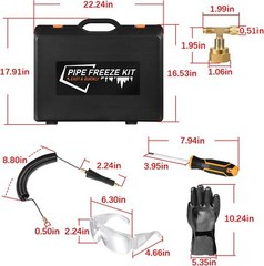 CST2 General Cold-Shot Pipe Freeze Kit Tube Wire Plumbing Freezing Pipes 1/8&Prime;-2&Prime;