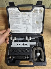 K-D Tools 2199 Double Flaring Tool Set Made In USA w/ Threaded Dies in Case