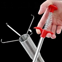 4 Claw Flexible Drain Grabber Telescopic Sewer Snake Pipe Cleaner Hair Clog 1.6