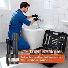 97258 Tub Drain Removal Tool, Golden Extractor Use With 3/8&Prime; Drive&hellip;