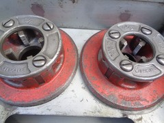 Ridgid 12-R Pipe Threader Die Head Set w/Case & Ratchet Head 12R 1/2&Prime; &ndash; 2&Prime; Dies