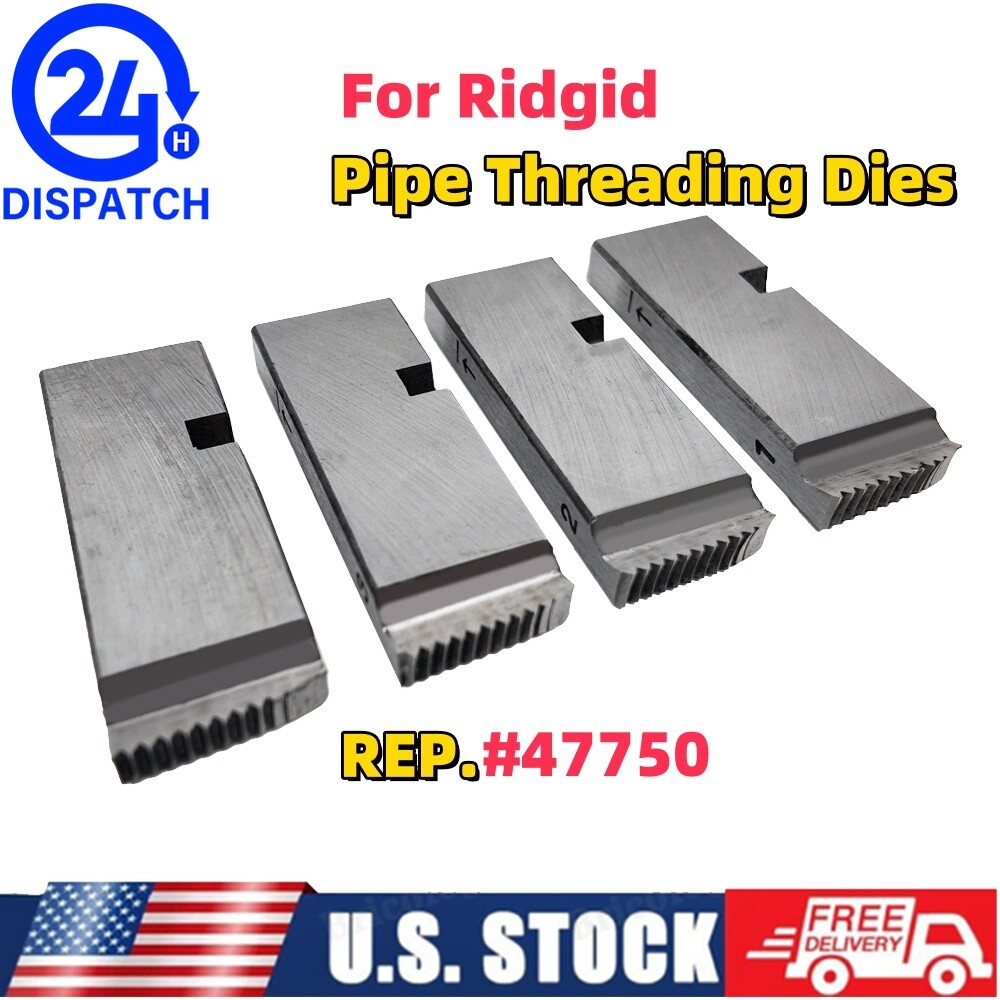 1in-2in Alloy Steel Pipe Threading Dies NPT #47750 For Ridgid 811A and 815A
