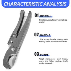 Single Stroke Plastic Pipe And Tubing Cutter 1/8inch To 15/8inch