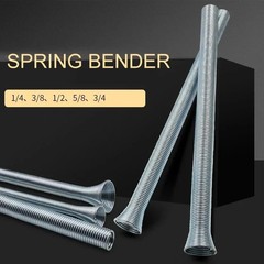 5pcs &asymp;21cm Spring Bending Tube Pipe Bender 1/4&Prime; 5/16&Prime; 3/8&Prime; 1/2&Prime; 5/8&Prime; Silver Set
