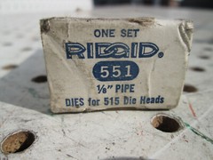 NOS Ridgid #551 4 Pc Dies for 1/8&Prime; NPT Threads For 515 Dual Heads & 502