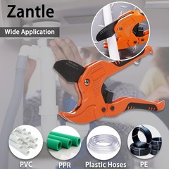 Zantle Lightweight PVC Pipe Cutter with Built-In Safety Lock &ndash; 1-1/4&Prime; O.D.