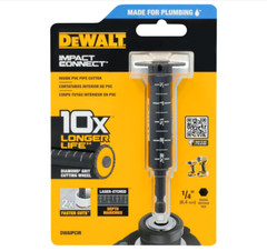 DEWALT Impact Connect Pipe Cutter, PVC Cutter, Diamond Grit Cutting Wheel (DWAIP