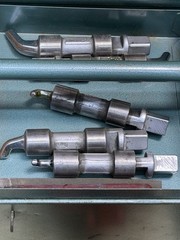 PIPEMASTER TEE-TURNER SET ERIE TOOL COMPLETE SET WITH EXTRAS GREAT SHAPE