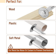 Bates- PVC Pipe inside Cutter with 4 Saw Blades, 1/4&Prime; Hex Shank, 1-1/4&Prime; & 1-3/4&Prime;