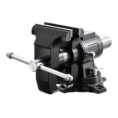Heavy Duty Bench Vise, 5.5&Prime; Jaw Width, Double Swivel Rotating Multi &ndash; Purpose