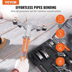 Pipe Tube Bender, 1/4&Prime;-7/8&Prime; O.D. Ratcheting Tubing Bender, 90&deg; Forward/Revers&hellip;