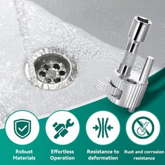 3/8&Prime; Tub Drain Removal Tool with Ratchet Wrench for Bathtub & Sink Plumbing Repa