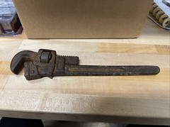 Vintage Trimo Mark 14 Drop Forged Wrench 14&Prime; &ndash; PATD 1889 97 &ndash; TRIMONT MFG CO USA