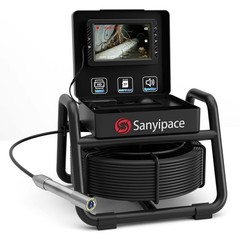 5&Prime; Monitor 30M Pipeline Camera 18MM Drain Sewer Endoscope w/ Macro lens