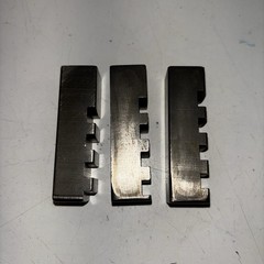 3-PIECE RIDGID 46500 REAR CENTERING JAW SET USE WITH 15682, 15722, 41855