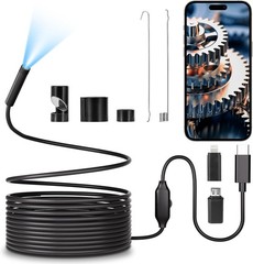 Pipe Inspection Camera Endoscope Video Sewer Drain Cleaner Waterproof Snake USB