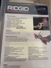 RIDGID PC-1375ML 1/8&Prime; to 1-3/8&Prime; PVC and PEX Cutter w/ Multi-Layer Adapter
