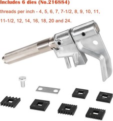 For OTC 7402 Universal Outside Thread Chaser Repair Tool & 202817 Metric Die Set