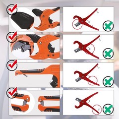Zantle Lightweight PVC Pipe Cutter with Built-In Safety Lock &ndash; 1-1/4&Prime; O.D.