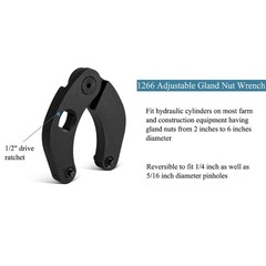 Multi-purpose Adjustable Gland Nut Wrench Drive for Construction Equipment