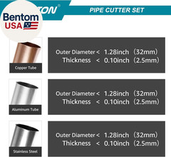 Pipe Cutter, Tubing Cutter, Copper Pipe Cutter, 5/32&rdquo; to 1-1/4&rdquo; Outer Diameter,