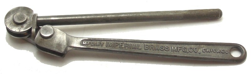 Vintage Imperial Brass Tubing Hand Bender 1/4&Prime; OD 9/16&Prime; R Made in USA Used