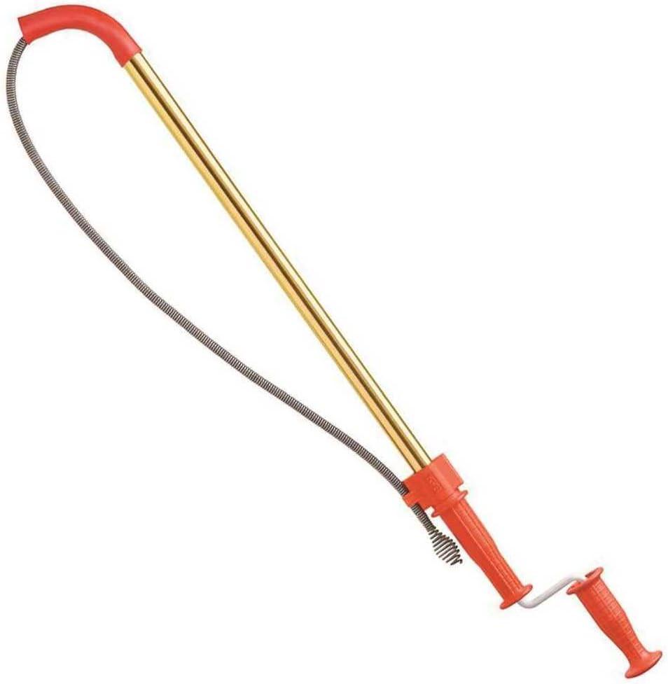 RIDGID 59802 K-6DH Hybrid Toilet Snake Auger with 6&prime; Heavy-Duty Drop Head Tri-Wr