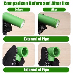 3PCS PVC Pipe Threader Tool，Integrated Internal & External Threading&hellip;