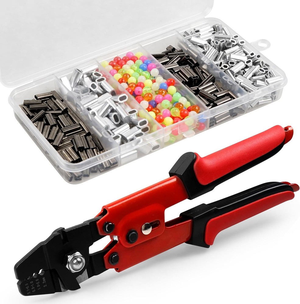 Fishing Crimping Tool Kit, High Carbon Steel Fishing Crimping Pliers Wire Rope L