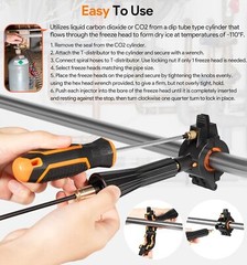 General Pipe Cleaners Cold-Shot Pipe Freeze Kit CST2 Tube Wire Plumbing Freezing