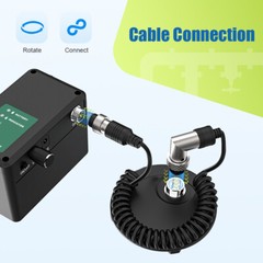 10.1&Prime; 98ft Sewer Camera 512 hz Pipe Inspection Camera Locator Self-leveling DVR
