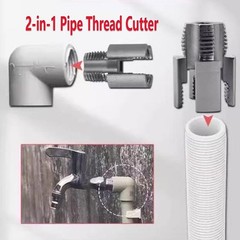 4 In 1 PVC Pipe Threader Cutting Tool Wrench Kit Integrated Internal Repair