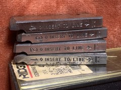 Ridgid Set of (4) 3/8&Prime; &ndash; 16 UNC RH Alloy Steel 500B Bolt Dies 48465 NEW