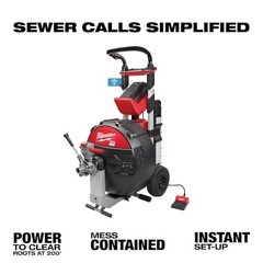 Milwaukee Tool Mxf500-1Cp Mx Fuel Sewer Drum Machine For 5/8 In To 3/4 In Cable