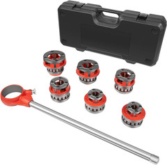 12-R Ratchet Pipe Threader Kit with 6 Dies, 1/2&rdquo; to 2&rdquo; NPT Case Included