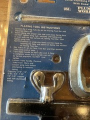 Heavy Duty Flaring Tool For Tubing 5/8-3/16 Inch Sizes