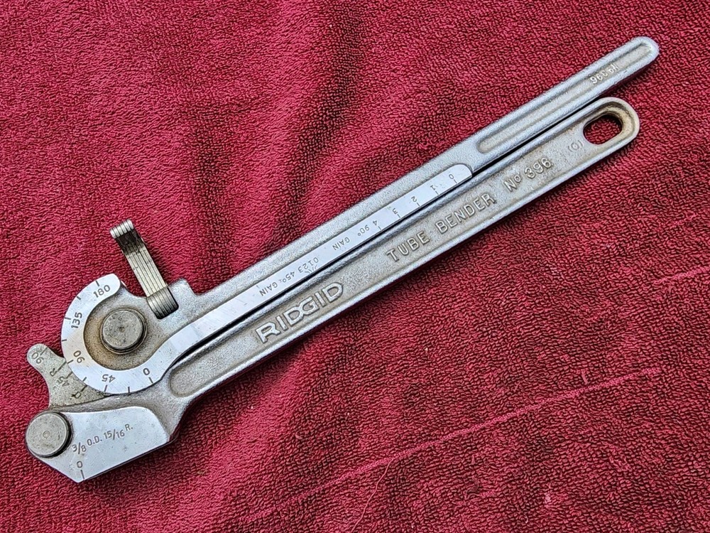 Ridgid Tubing Bender #396, 3/8&rdquo; OD Tubing 15/16&Prime; Radius