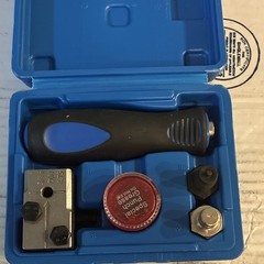 DIN 4.75 Bubble Flare Tool Kit, 5/16 in Pipe, 45&deg; Flare, Blue Case