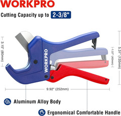 Ratchet PVC Pipe Cutter Tool, up to 2-1/2&Prime;, Pex Cutting Tool for Cutting PEX, PV
