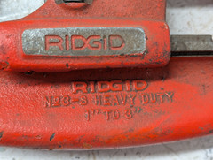 Ridgid No. 3-S Heavy Duty Pipe Cutter, 1&Prime; to 3&Prime; Capacity