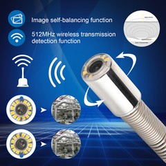 10.1&Prime; Ultra HD Sewer Camera Meter Counter Self-Balancing Monitor 512hz Sonde 30M