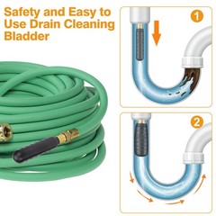 3PCS Drain Cleaning Bladder Kit for 1&Prime;- 6&Prime; Pipes Water Pressure Unclogg for Sink