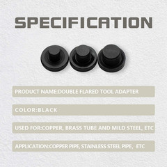 14 Pcs Steel Double Flares Tool Black Adapters,Suit For 3/16, 1/4, 5/16, 3/8,&hellip;