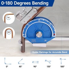 iCrimp 3/4&Prime; Tubing Bender, Roller 180&deg; Heavy Duty Tube Bender, No-Cross Handl&hellip;