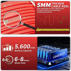 Sewer Inspection Camera with 65FT Cable, Night Vision & 32GB DVR Monitor