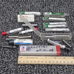 MRO Assorted Taps, Extractor, Pin, Sharpening Stone, Drills. Lot of 15