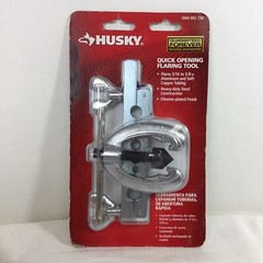 Husky Quick Opening Flaring Tool Heavy Duty Steel Construction 3/16 in &ndash; 5/8 in